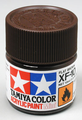 TAMIYA 81710 XF-10 Acrylic Mini XF10 Flat Brown 1/3 oz