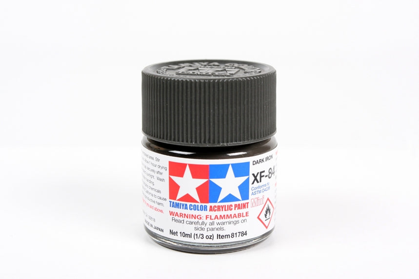 TAMIYA 81784 XF-84 Acrylic Mini Dark Iron 10ml Bottle