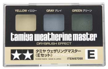 TAMIYA 87098 Weathering Master E Set Yellow Grey Green