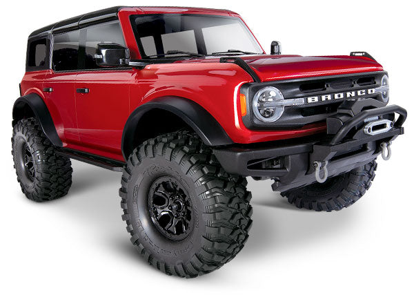 TRAXXAS 92076-4 TRX-4 Scale and Trail Crawler with 2021 Ford Bronco Body: 1/10 Scale 4WD Electric Truck. RTR with TQi Radio System, XL-5 HV ESC (fwd/rev), and Titan® 550 motor