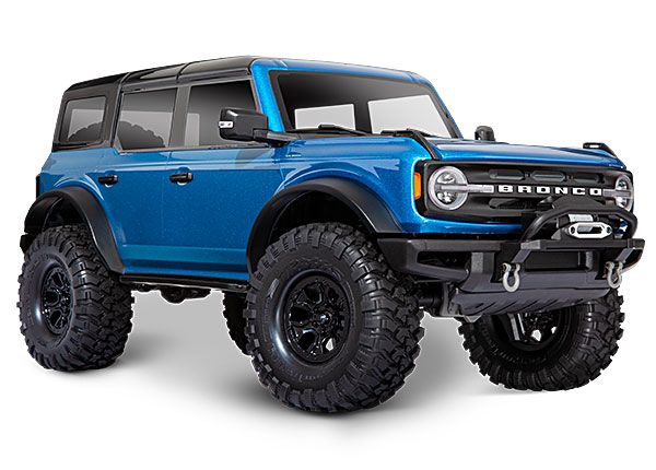 TRAXXAS 92076-4 TRX-4 Scale and Trail Crawler with 2021 Ford Bronco Body: 1/10 Scale 4WD Electric Truck. RTR with TQi Radio System, XL-5 HV ESC (fwd/rev), and Titan® 550 motor