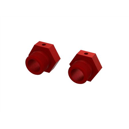 ARRMA ARA310928 Aluminum Wheel Hex 24mm, Red (2)