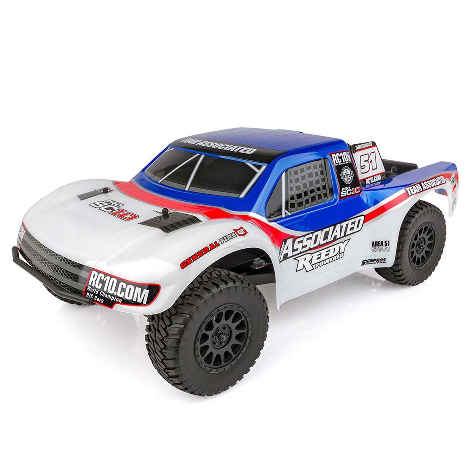 ASSOCIATED 70016C 1/10 ProSC10 AE Team 2WD SCT Brushless RTR LiPo Combo