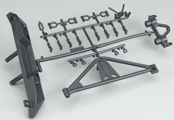 AXIAL AX80126 Rear Bumper/Tire Carrier SCX10/Poison Spyder/JK