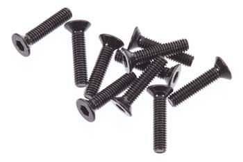 AXIAL AXA0055 Flat Head Screw M2.6x12mm Black (10)