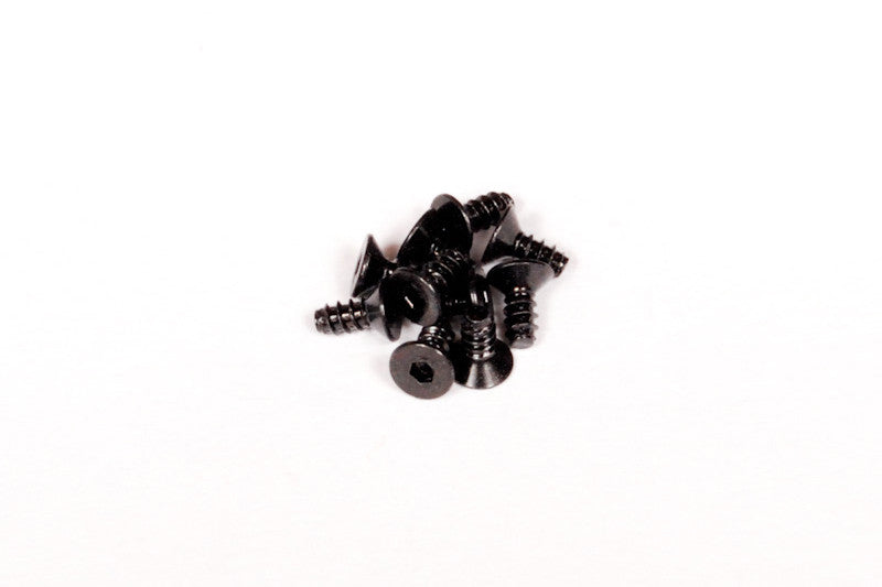 AXIAL AXA0412 Hex Socket Tapping Flat Head M2.6x6mm Black (10)