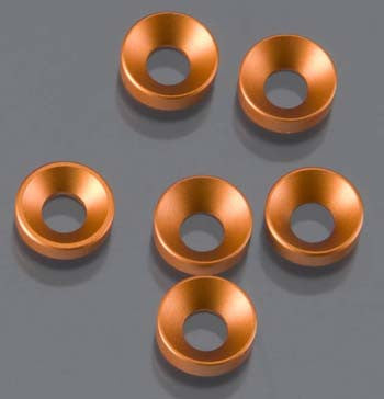 AXIAL AXA1104 Cone Washer 3x6.9x2 Orange *DISC*