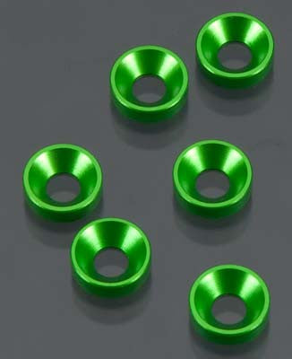 AXIAL AXA1326 Cone Washer 3x7x2mm Green *DISC*