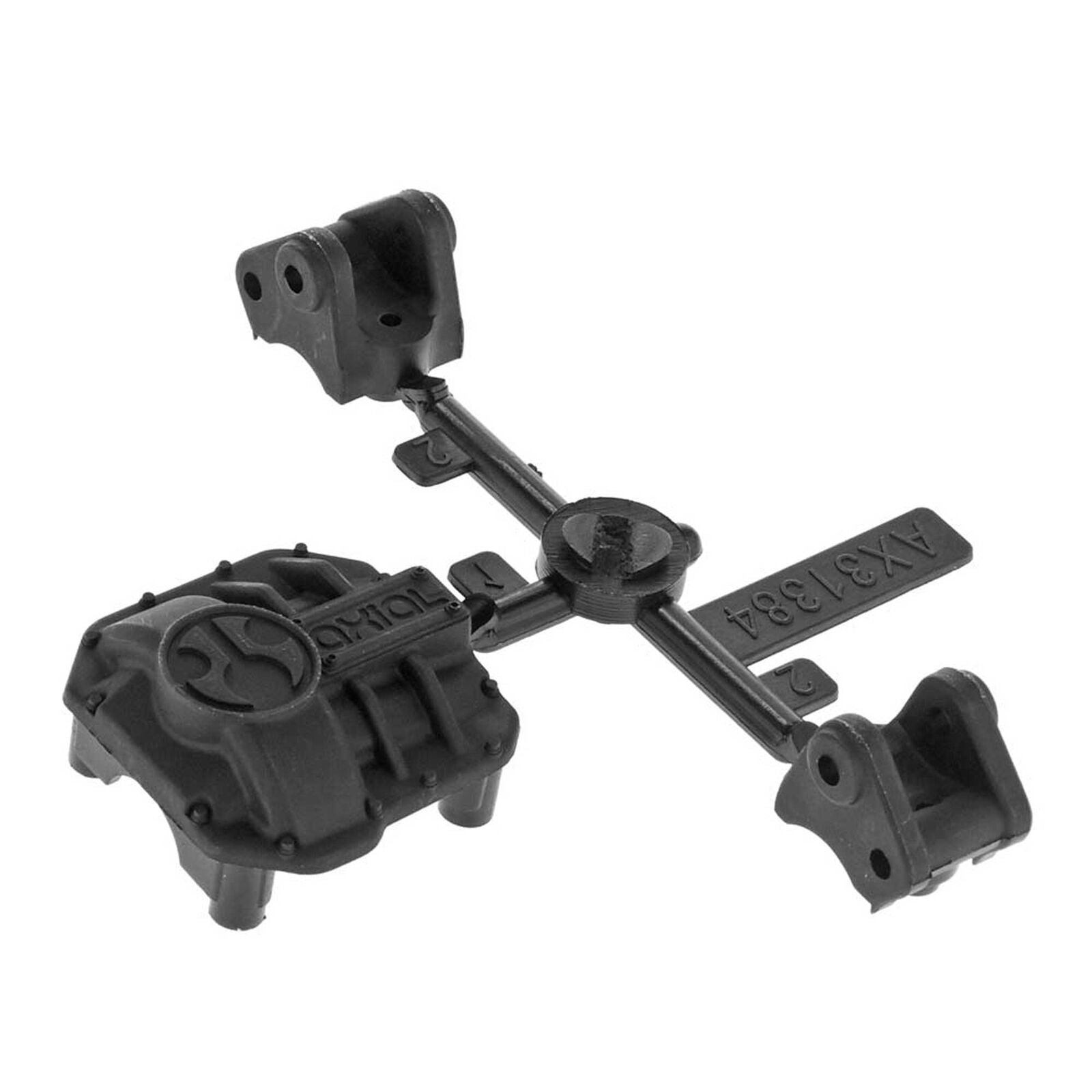 AXIAL AX31437 AR44 Diff Cover & Link Mounts Black Item AXIC1437