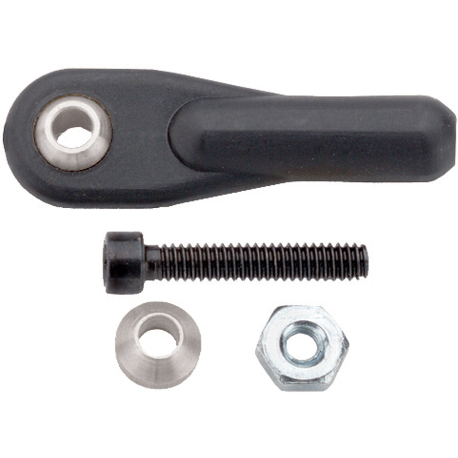 DUBRO 2139 Swivel Ball Link Black 2-56 4-40 Hardware (2)