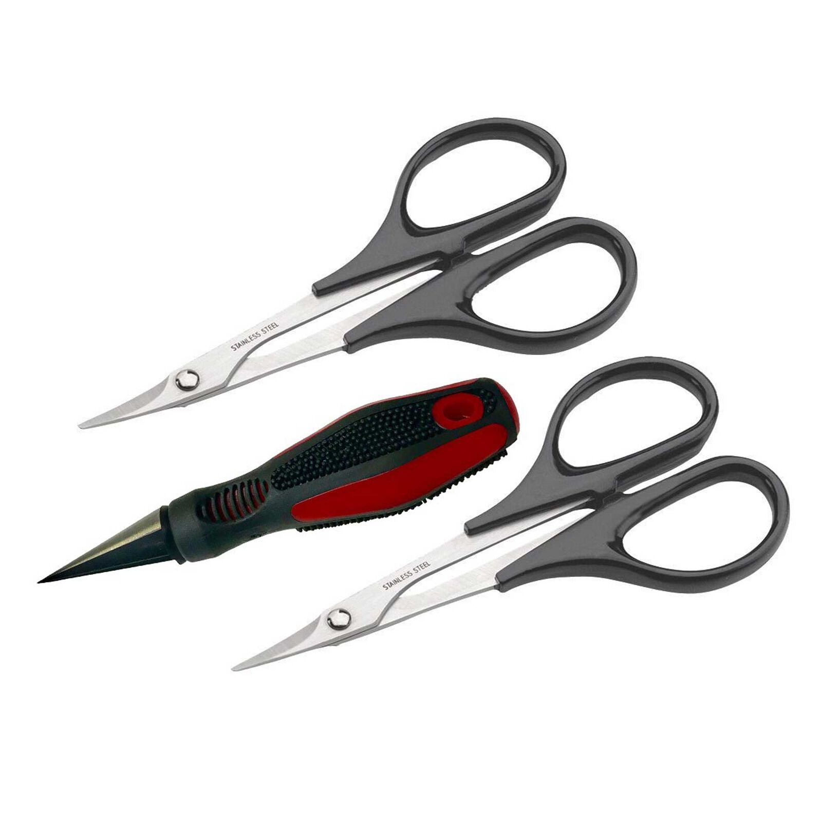 DUBRO 2331 Body Reamer, Scissors (Curved and Straight) Set