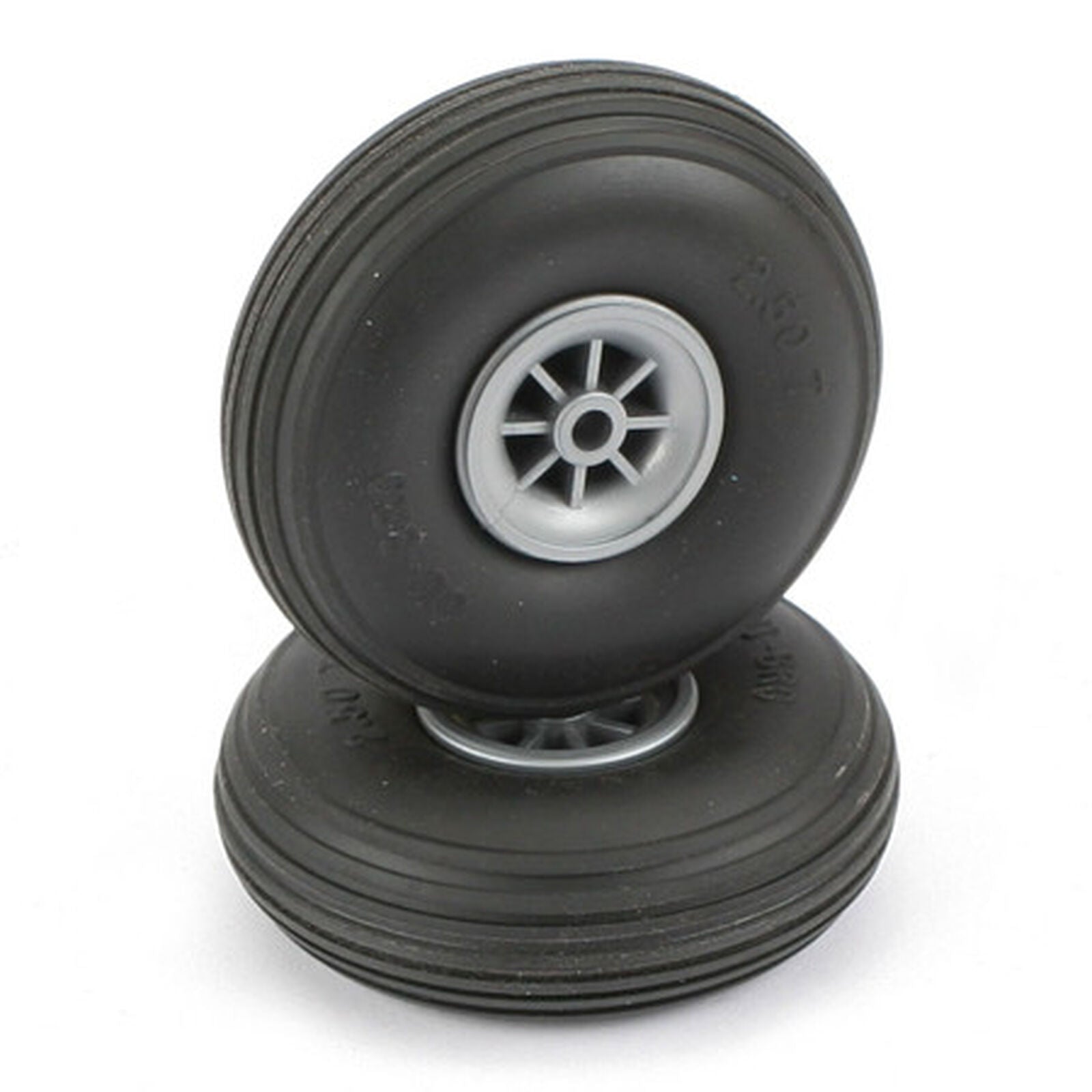 DUBRO 250T Treaded Wheels 2 1/2"