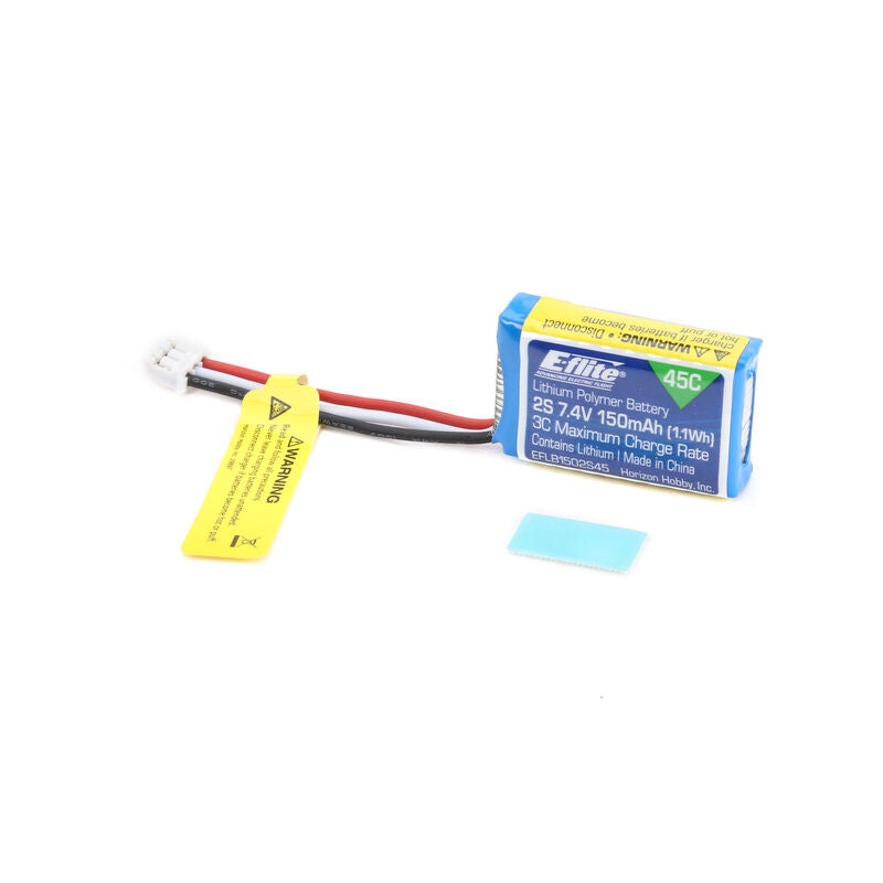 EFLITE EFLB1502S45 150mAh 2S 7.4V 45C Li-Po 26AWG