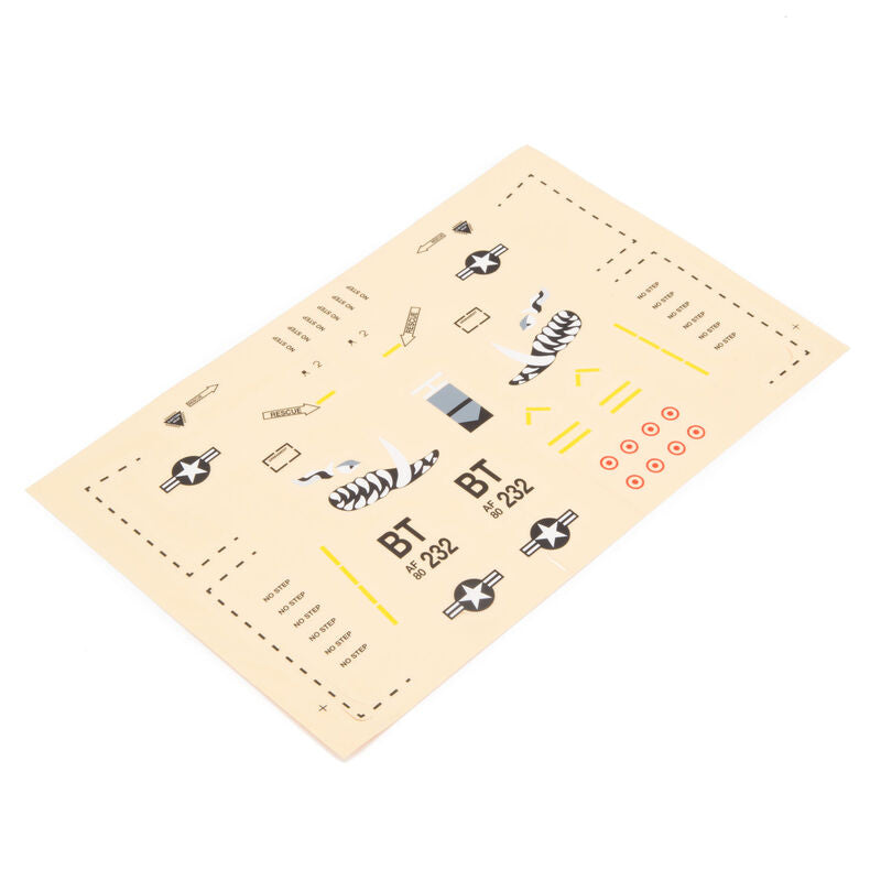 EFLITE EFLU3707 Decal sheet: UMX A-10 BL