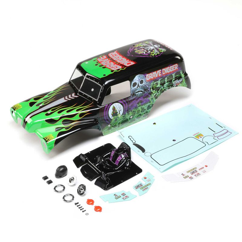 LOSI LOS240013 Body Set, Painted, Grave Digger LMT