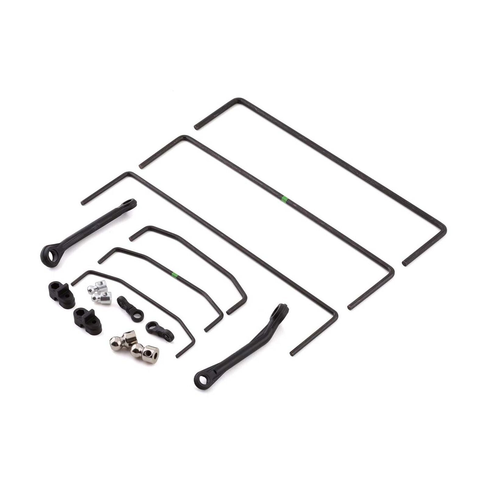 LOSI LOS254068 Front & Rear Sway Bar Set (3): SBR 2.0