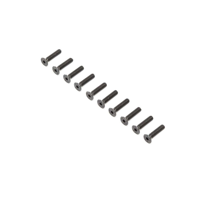 LOSI LOS255020 Flat Head Screws, Stl, Bo, M4, x 18mm (10)