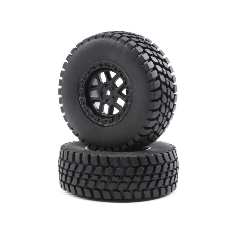 LOSI LOS43025 1/10 Alpine Front/Rear 2.2/3.0 Pre-Mounted Tires, 12mm Hex (2): Baja Rey