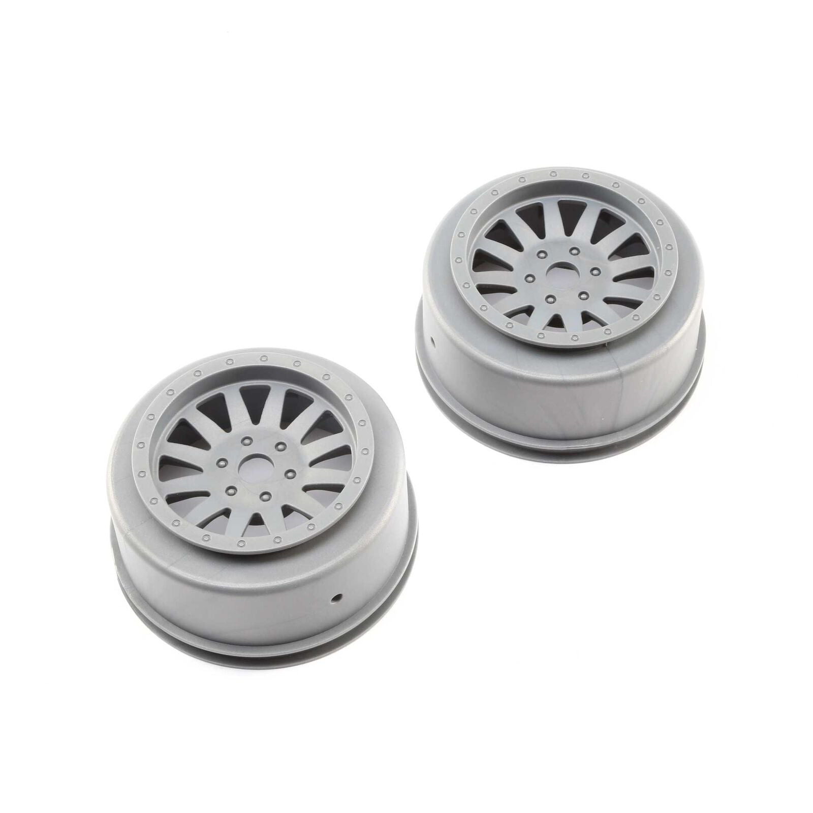 LOSI LOS45020 Wheels, Silver (2): Super Baja Rey