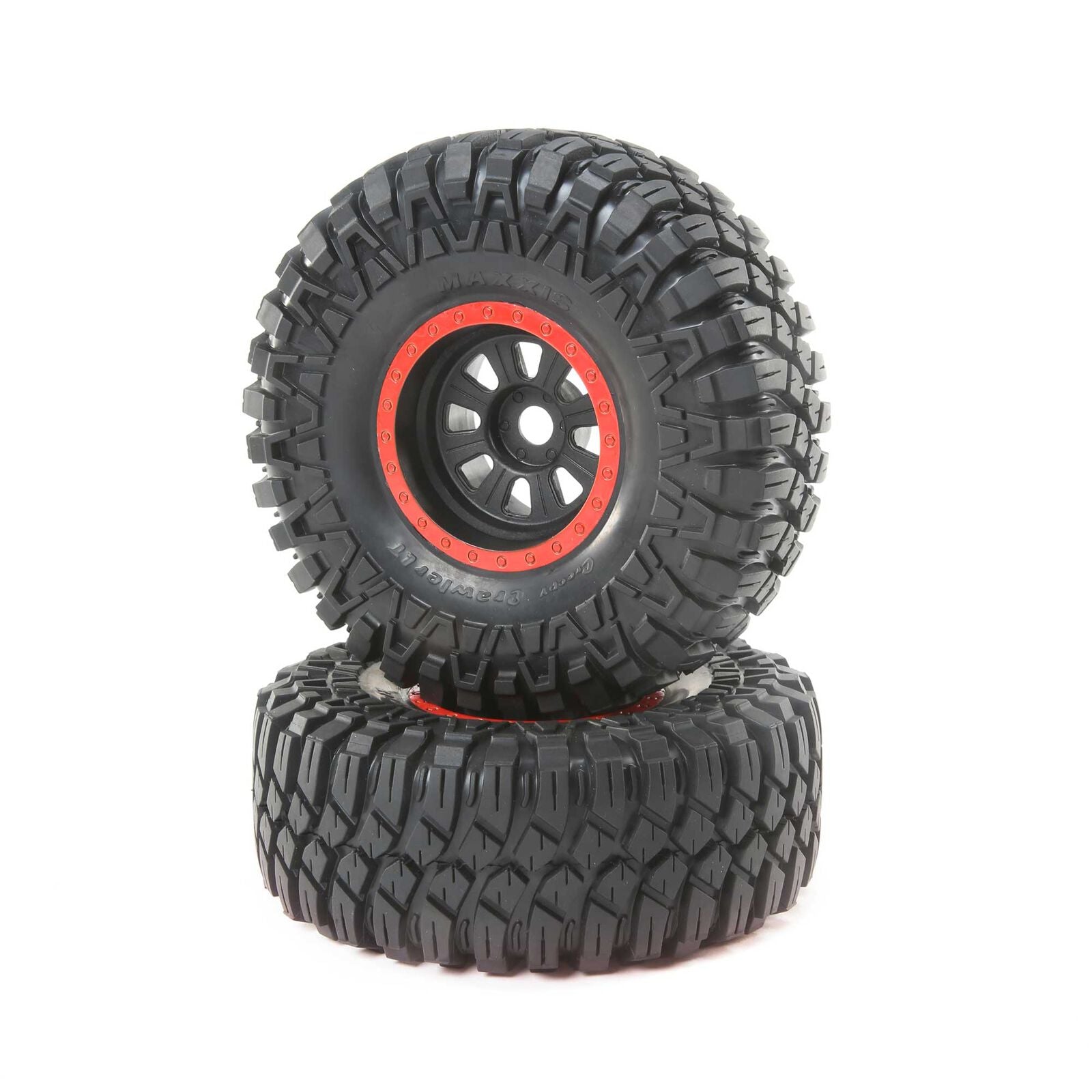 LOSI LOS45031 Maxxis CreepyCrawler LT Black Mounted( 2): SuperRockRey