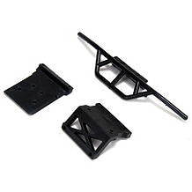 LOSI LOSB2024 Front Bumper Assy & Skid Plate HRL *DISC*