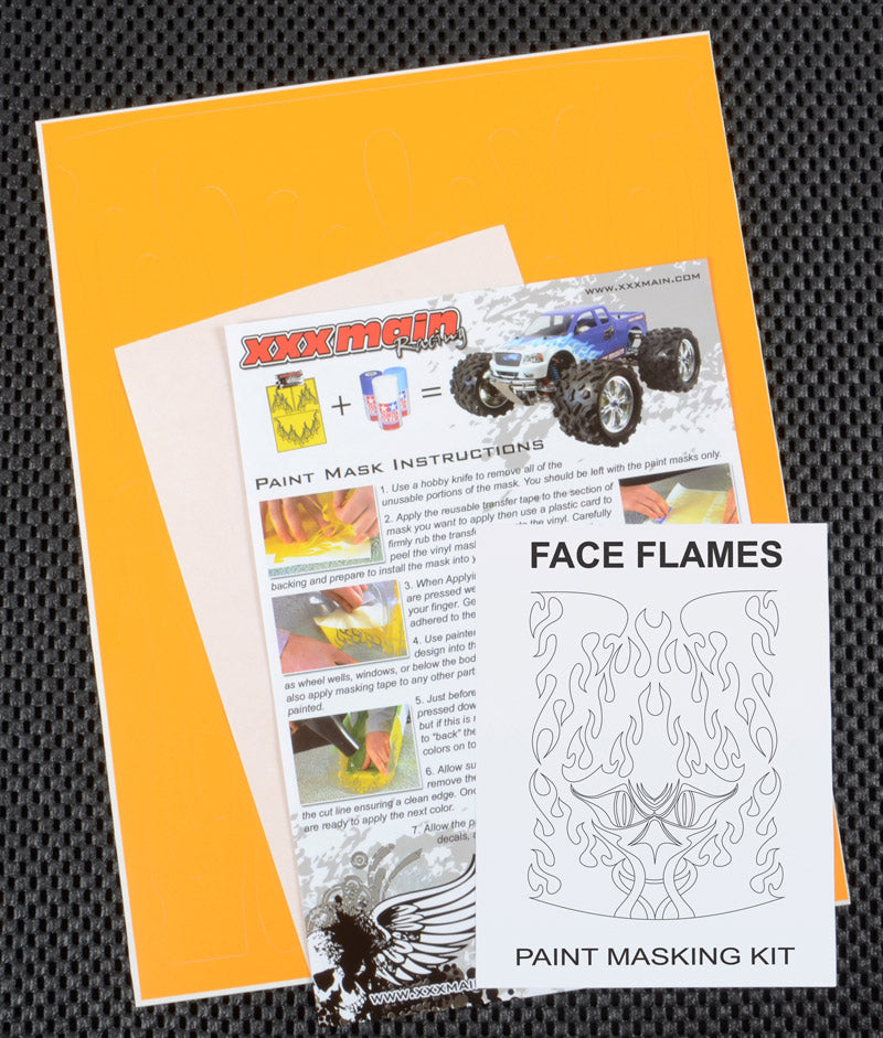 XXX MAIN M032L Face Flames Paint Mask