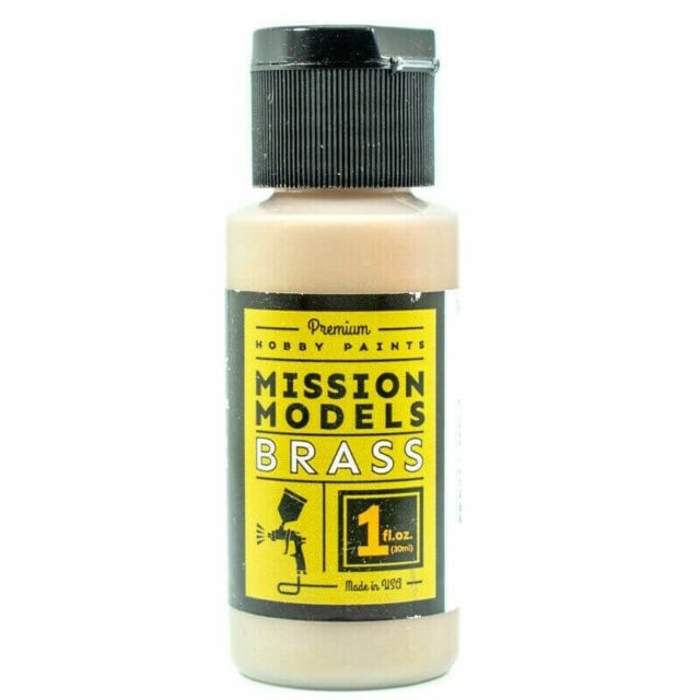 Mission Models MMC-002 Brass Acrylic Model Paint - 1 oz. Bottle – Trainz