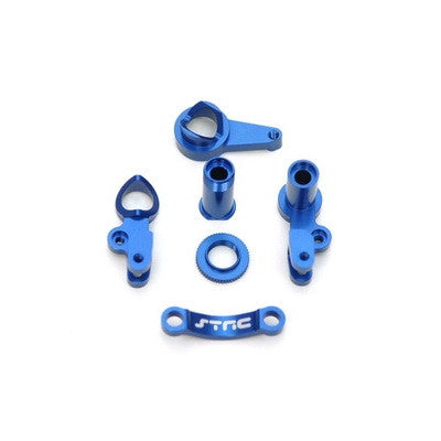 STRC ST6845B HD Aluminum Steering Bellcrank Set Blue Slash 4x4 Multi Piece Steering  Set 4x4 (Blue)