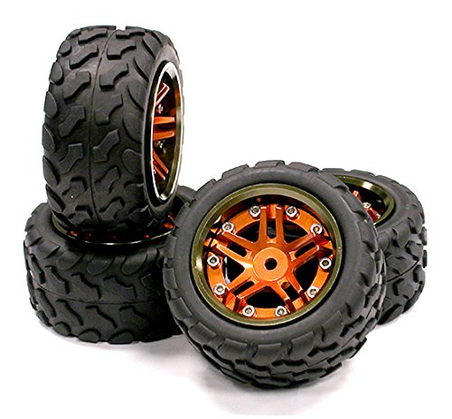 INTEGY T3528ORANGE Type II Billet Machined Wheel/Tire Set