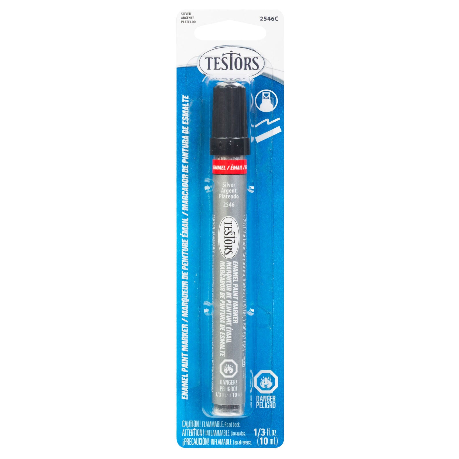 TESTORS 2546C Enamel Paint Marker Silver