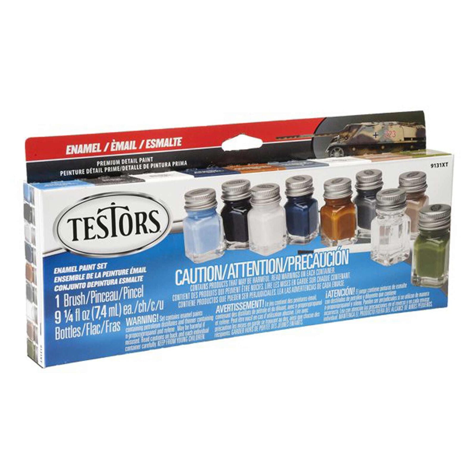 TESTORS 281230 Enamel 9 Bottle Paint Set, Camo Flat