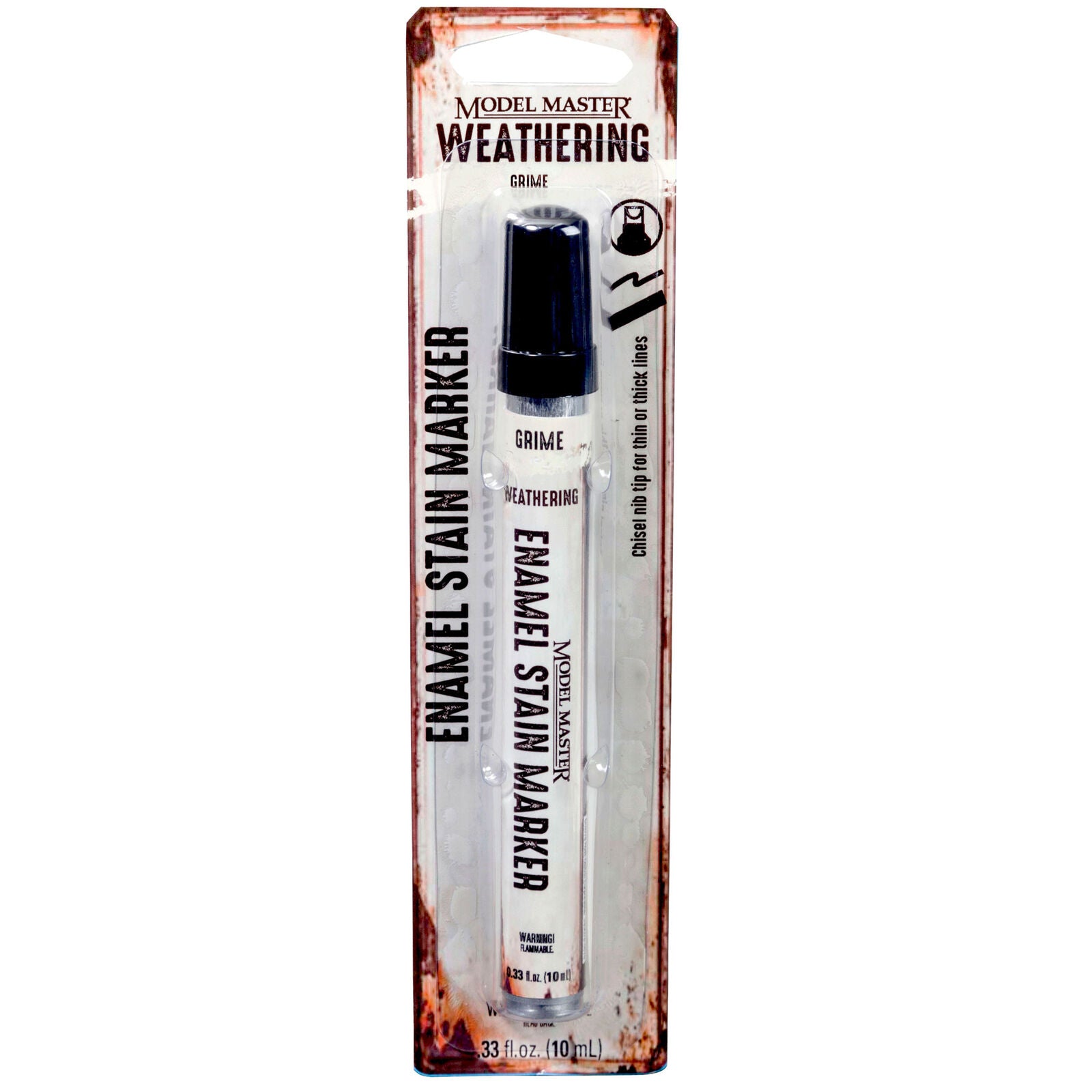 TESTORS 342895 Model Master .33oz Enamel Stain Markers - Grime