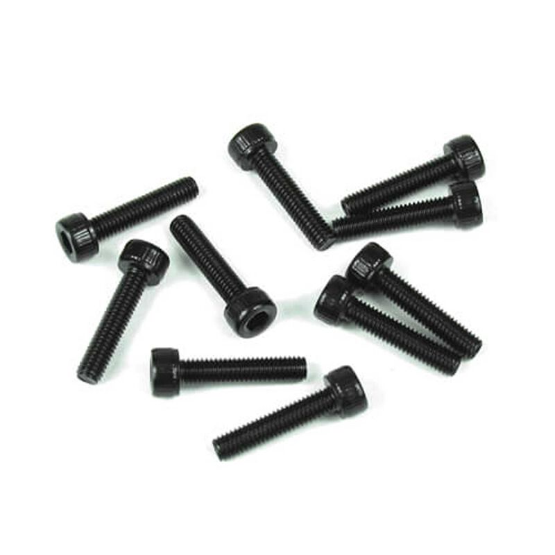 TEKNO TKR1523 M3x10mm Cap Head Screws- Black, 10pcs