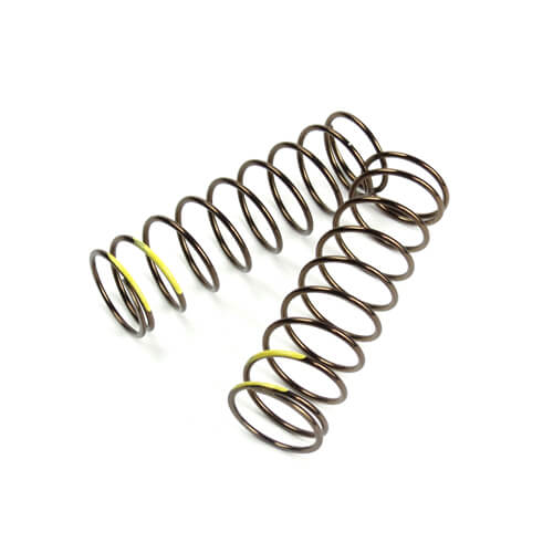 TEKNO TKR8766 Low Frequency 75mm Front Shock Spring Set (Yellow - 4.47lb/in) (1.6x9.7)