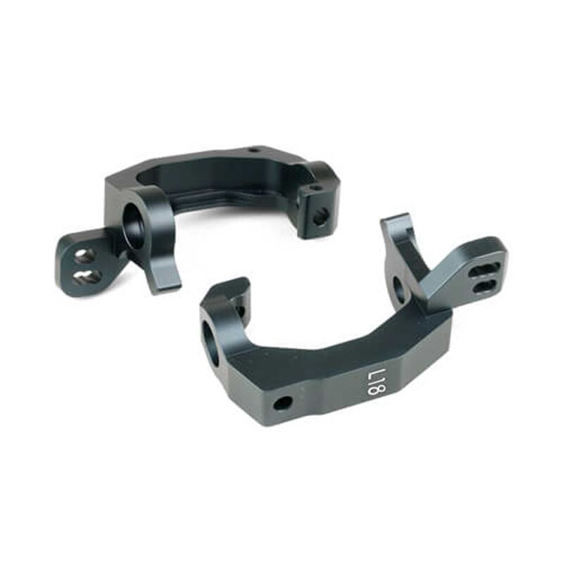 TEKNO TKR9048B Spindle Carriers (L/R, aluminum, 18 degree, 2.0)