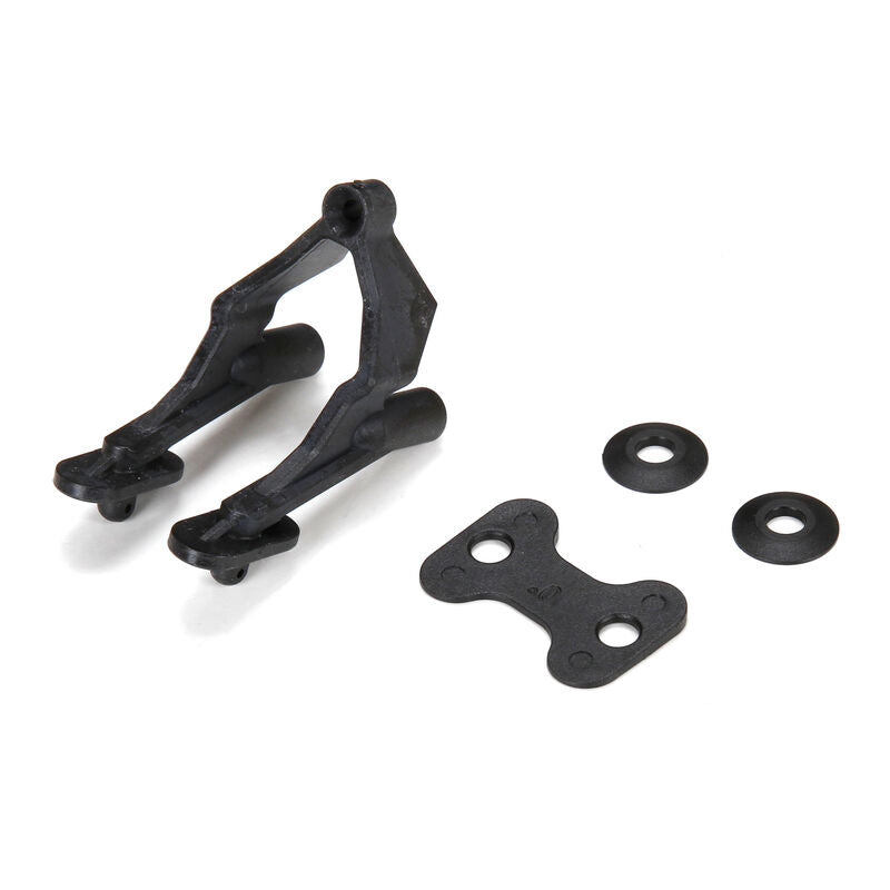 LOSI TLR231046 Rear Wing Stay and Washers: 22-4 2.0