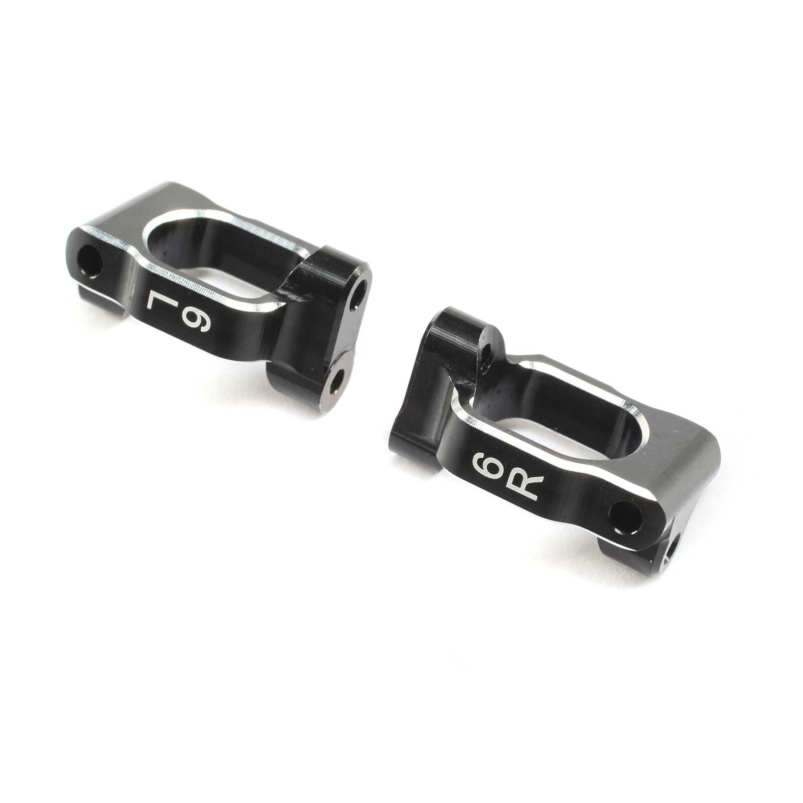 LOSI TLR234118 Caster Block Set, 6 deg, Aluminum: 22X-4