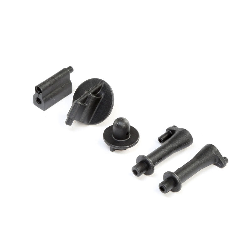 LOSI TLR241031 Body Posts and Tank Mount: 8X, 8XE