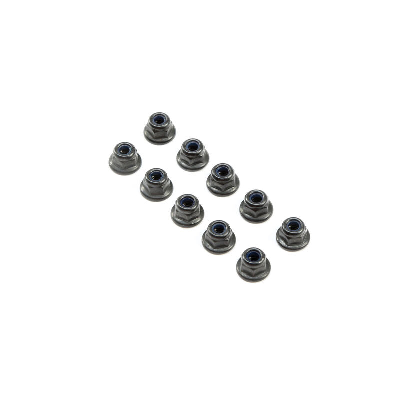 LOSI TLR245016 3mm Flanged Lock Nuts (10) LOCKNUT M3