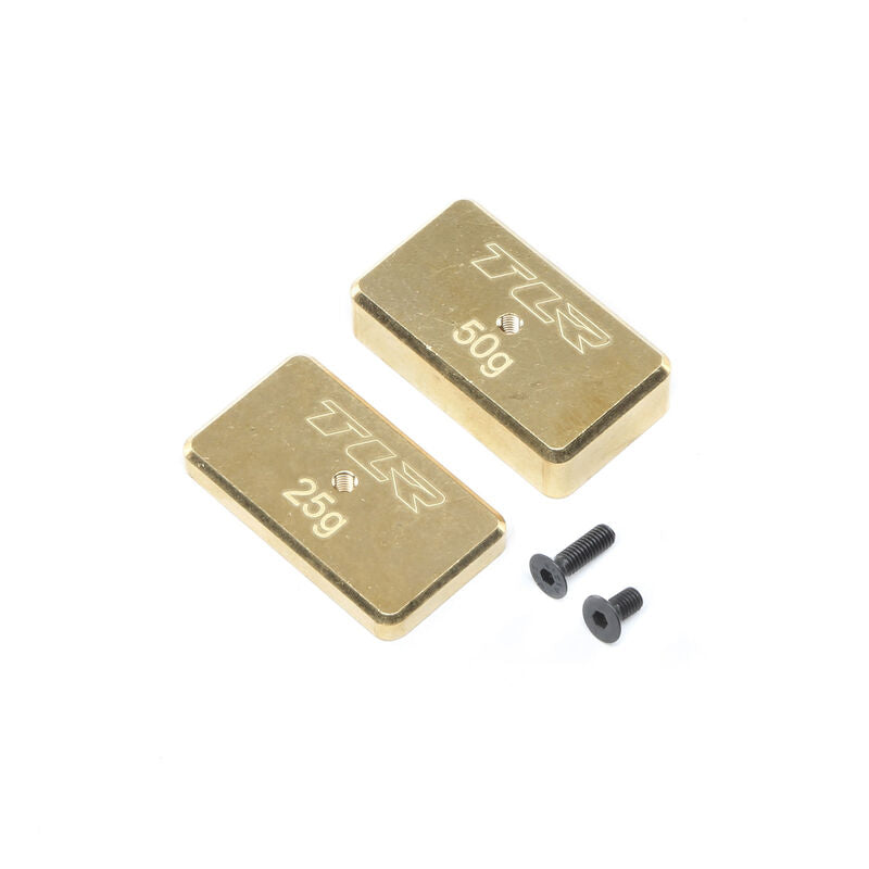 LOSI TLR331029 Rear Brass Plate Set 22 4.0 *DISC