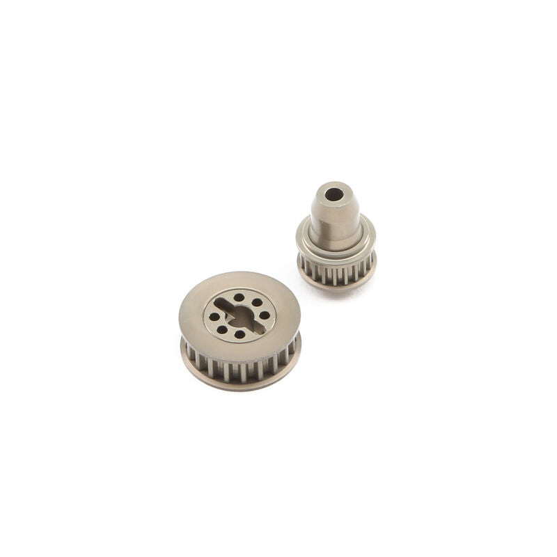 LOSI TLR332059 Aluminum Pulley Set: 22-4/2.0