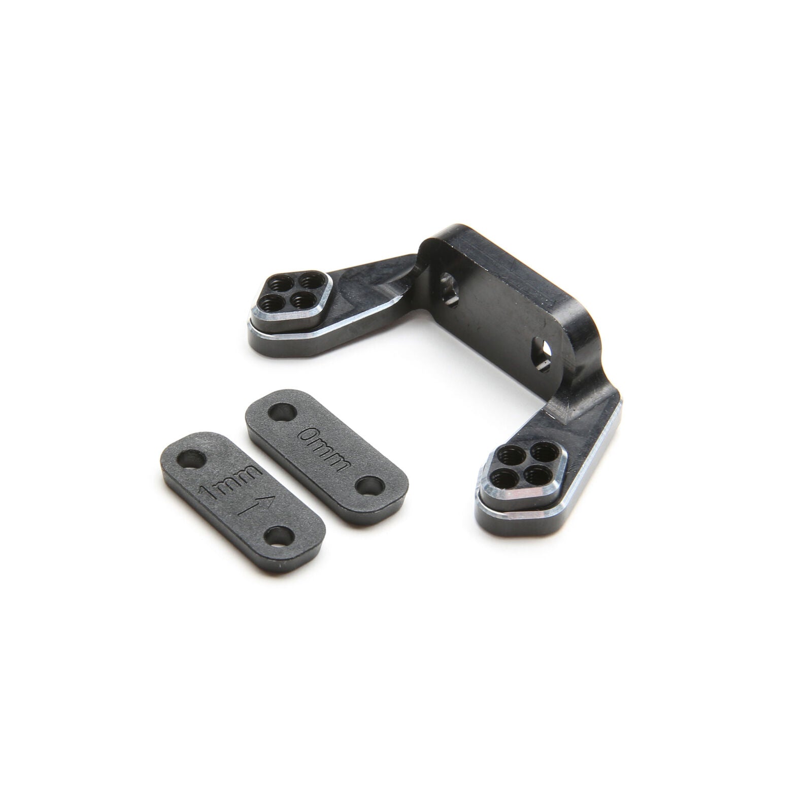 LOSI TLR334051 Rear Camber Block, Black, w/Inserts: 22 4.0