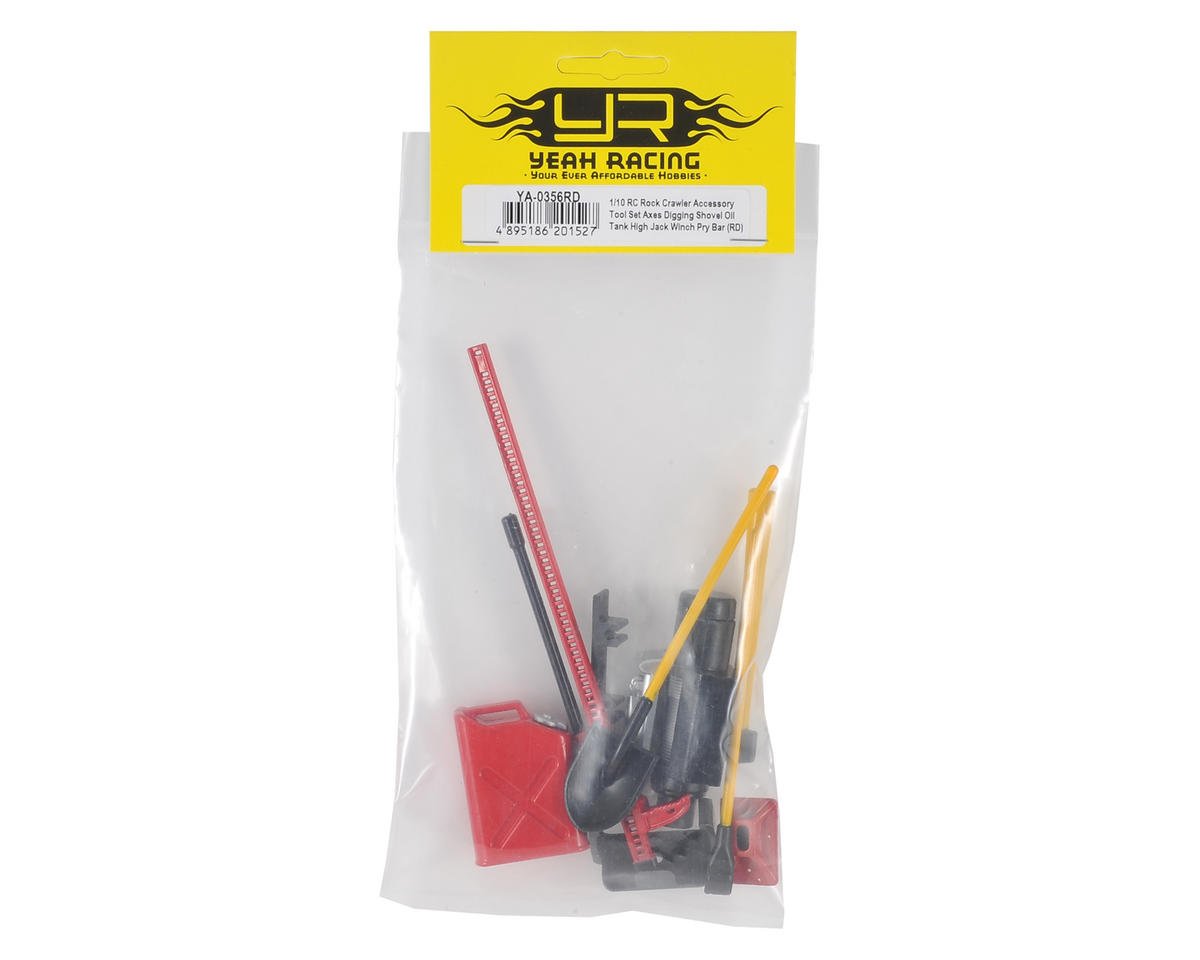 YEAH RACING YA-0356RD 6-Piece Scale Tool Set Red