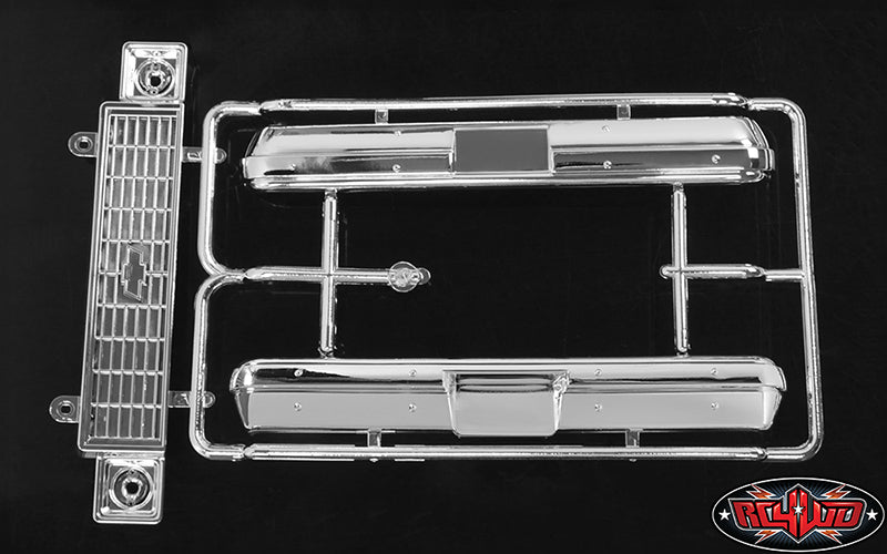 RC4WD Z-B0094 Chevrolet Blazer Chrome Grill and Bumper Parts Tree