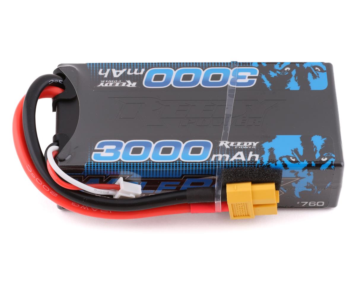 ASSOCIATED 760 Reedy WolfPack 2S Hard Case Shorty 30C LiPo Battery (7.4V/3000mAh) w/XT60 Connector