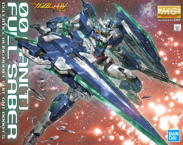 BANDAI 5055328 MG GNT-0000/FS 00 QAN[T] Full Saber 1/100 Model Kit from "Mobile Suit Gundam 00"