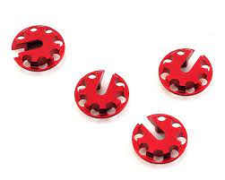 MST 820050R Aluminum Damper Spring Retainer (Red) (4)