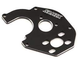 SAMIX SCX24-6037BK SCX24 Aluminum 050 Motor Plate (Black)