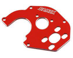 SAMIX SCX24-6037RD SCX24 Aluminum 050 Motor Plate (Red)