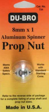 DUBRO 734 Spinner Prop Nut 8mm